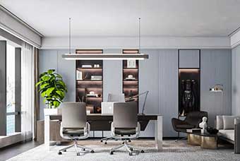 百色轻奢风格-书房