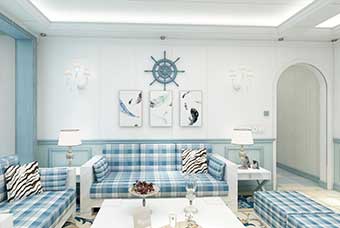 百色地中海风格-客厅