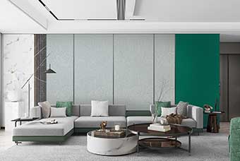 百色轻奢风格-客厅