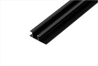 百色航空纤维墙咔铝合金带灯中条（哑黑氧化）