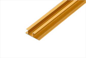 百色航空纤维墙咔铝合金带灯中条(钛金氧化)