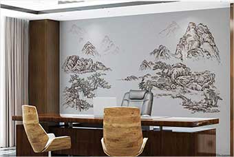 百色森佰汇航空纤维墙咔（山水之间）