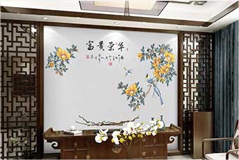 百色森佰汇航空纤维墙咔（富贵荣华）