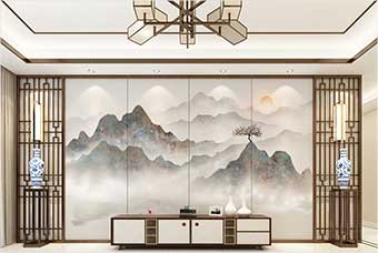 百色森佰汇航空纤维（山水画系列）