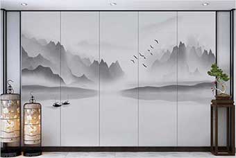 百色森佰汇航空纤维(山水画系列)