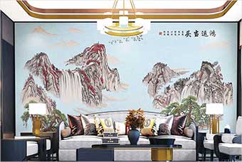 百色森佰汇航空纤维墙咔（鸿运当头）